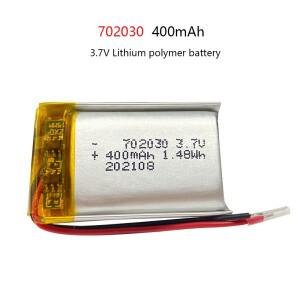 3.7V 702030 DIY MP3 GPS DVR 장난감 원격 제어 드론 미용 악기에 대 한 400mAh 리튬 폴리머 충전식 배터리