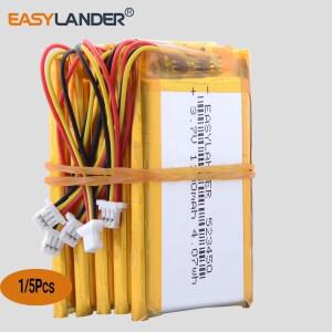 3.7V 1000mAh 523450 JST 3핀 1.0mm NTC 서미스터 충전식 폴리머 리포 리튬 배터리 GPS 블루투스 스피커 대