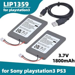 LIP1359 PS3 교체용 배터리 3.7V 1800mAh 소니 호환호환 플레이스테이션3 무선 컨트롤러 게임 콘솔 케이블