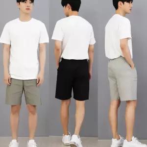 플렉스 반바지 남자 면 린넨 여름 팬츠 빅사이즈 바지 면 바지 여름
