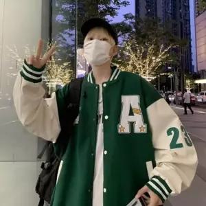 데이트룩 컬러풀 블루종 야구 남친룩 3가지색 포인트 점퍼 남성 스타일 가을