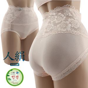 [노다지닷컴]시원한 여성 인견 레이스팬티 쉐이핑 하이웨스트 팬티