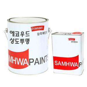 삼화페인트 목재용 우레탄페인트 에코우드 상도투명 4L