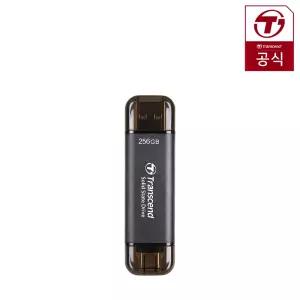 [공식] 트랜센드 ESD310 초소형 외장SSD 256GB 블랙