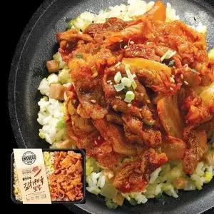 냉동 아워홈 온더고 불맛 가득 김치 제육덮밥 290g