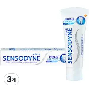 센소다인 리페어 앤 프로텍트 치약 100g 3개