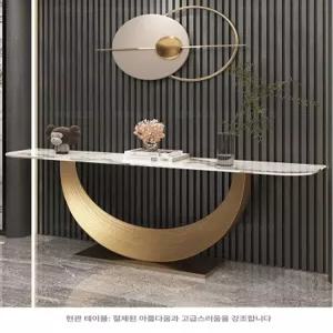 테이블 미니멀리스트 거실 대리석 금색 복도 모던 현관