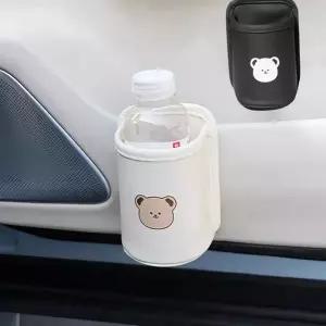 클립형 컵 홀더 자동차 거치대 음료 차량용 컵 홀더 물병 다용도 정리함 등받이 휴지통 수납 가죽 좌석