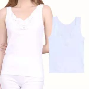 국산 TRY 편한 여성 순면 민소매 런닝 흰색 할머니 메리야스 GPe8+7ovl
