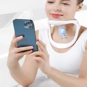 사무직 거북목 견인기 목 지지대 바른 자세 교정기 목견인기 목지지대