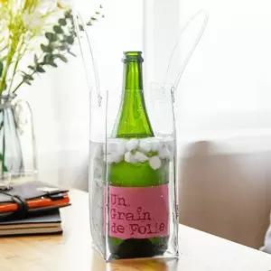 PVC 와인 칠링백 샴페인 칠링 와인칠러 DD-12734 와인칠링백 와인쿨러 와인쿨링백 투명아이스버킷 와인아