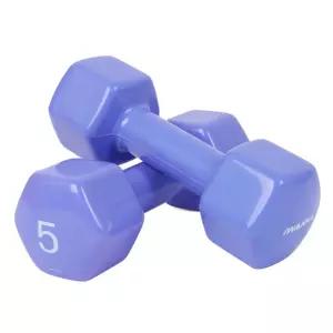 덤벨 PVC 뷰티 육각덤벨 5kg x 2개 세트 (블루베리)