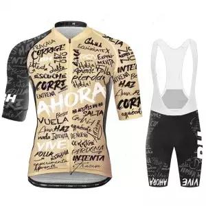 새로운 Rvouei 사이클링 저지 여름 세트 팀 자전거 의류 로드 바이크 슈트 빕 반바지 MTB Maillot Ciclismo