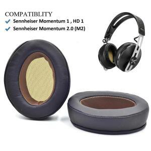 Sennheiser Momentum 1 1.0 2 2.0 M2 HD1 무선 유선 오버이어 헤드폰용 교체용 이어패드 이어 패드 쿠션 머