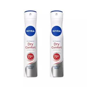 니베아 데오드란트 스프레이 드라이 콤포트 파우더향 200ml X 2개