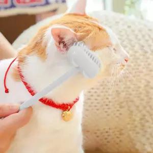 고양이 미니 브러쉬 부분 그루밍 골골송 슬리커 빗