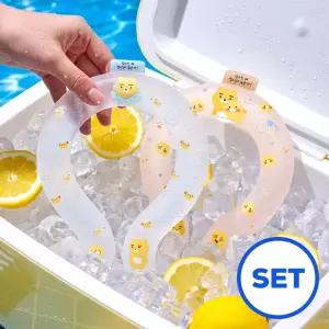 [T쇼페] [패밀리팩/4개SET] 카카오프렌즈 데일리 넥쿨러 쿨스카프 쿨링넥밴드 얼음스카프
