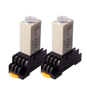 1Pc H3Y-4 AC110V 220V 전원 켜기 시간 지연 릴레이 타이머 스위치 1S/5S/10S/30S/60S/5M/10M/30M/60M 로터