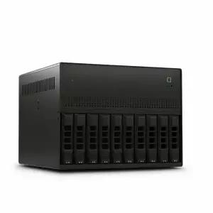 TMJD MISS 10베이 NAS 섀시 MATX 미니 서버 케이스 블랙