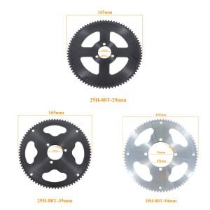 25H 80T 치아 29mm 35mm 후면 체인 스프로킷 포켓 먼지 자전거 ATV 쿼드 고 카트 버기 스쿠터 미니 소형 모