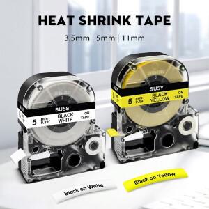직경 3.5/5/11mm 열 수축 테이프 SU5S SU3W 호환 Epson 튜브 프린터 LW300