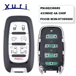Xuri FCC:M3N-97395900 433MHz ID:46CHIP 3/4/5/6/7 버튼 자동차 스마트 리모컨 키 (크라이슬러 파시파 -
