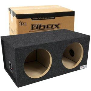 Attrend BBox E10D 듀얼 10인치 밀폐 카펫 서브우퍼 인클로저, 블랙