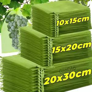 0/00PCS 보호 가방 포도 메쉬 조류 방지 해충 방제 야채 커버 Drawstring Garden Tools