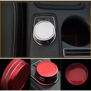 자동차 센터 콘솔 멀티미디어 네비게이션 손잡이 장식 커버 A B E GLA GLE CLA MB W76 W246 X56 스타일링