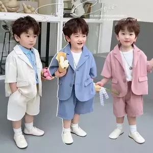 아동 정장 여름 반팔 린넨 2종세트