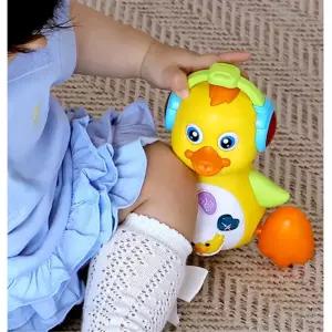 7개월아기 기어다니기연습 움직이는 오리장난감 물건잡기 되집기 오감발달 놀잇감