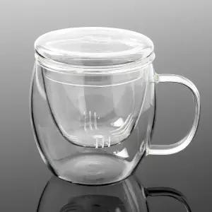 차우리기 차향 내열 유리 찻잔 티머그 티컵 차컵 차잔 500ml