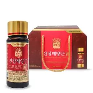 [하프클럽/기타]광동 산삼배양근 진 귀한삼 선물세트 부모님 명절 건강 선물 건강드링크 10개입, 1개