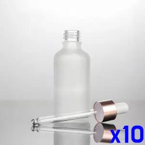 휴대용 스포이드유리병 50ml x10개 화장품소분용기