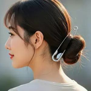 선물 올림머리 비녀핀 비녀 옷핀 웃긴 집게핀 헤어핀 특이한 머리핀 뒤꽂이 대형 대왕