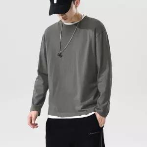 [에딘스(EDINS)(KBTco.)]남자 여자 봄 가을 간절기 기본 무지티 긴팔 티셔츠 면티 흰티 (11039598)