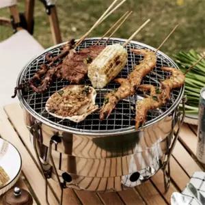 퀸스밸리 원통 폴딩 숯불 그릴 화로대