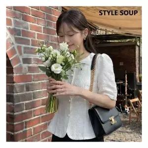 [SOUP][인기급상승][TAG 79,000] 페플럼 퍼프 슬리브 블라우스(SC4SSF2)