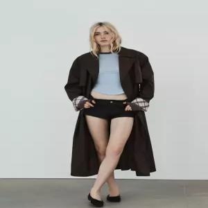 ZARA 자라 체크 패턴 왁스 코팅 롱 트렌치 코트 - 다크 브라운 5854/828/716 165275