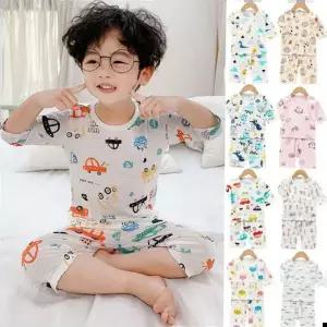 아기잠옷 쿨애니멀 자동차 7부실내복 상하세트204191