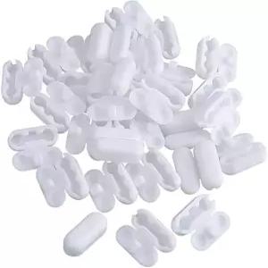 헌터 더글라스 블라인드 부품용 30Pcs 화이트 볼 체인 커넥터 및 비드 음영
