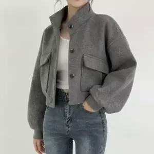스텐드넥 크롭 자켓 ATZ [BVH53352]
