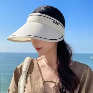 ( )자외선차단모자 햇빛가리개모자 썸머가드 돌돌이 썬캡 아이보리