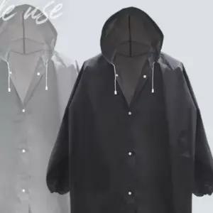 장마철 두꺼운 EVA 반투명 다회용 우비