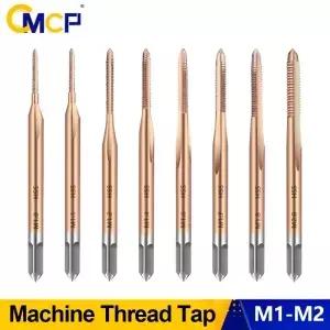 CMCP 1개 나사탭 HSS 기계 플러그 미터법 드릴 도구 M1 M1.2 M1.4 M1.6 M1.7 M1.8 M2 수공구