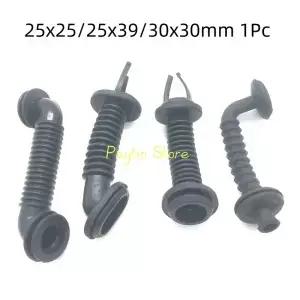 1 10Pcs 25x25/25x39/30x30/35x35mm 자동차 와이어 도어 튜브 방진 스레딩 보호 검정색 고무