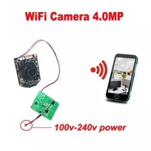 소형 WiFi 카메라 미니 무선 네트워크 HD 마이크 메인보드 AC 주전원 전기 전화 원격