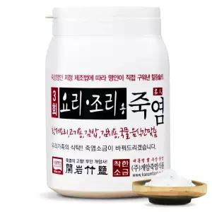 개암죽염 3회 요리조리용 죽염 1kg 미네랄 구운 대나무 청정 부안 명인 정락현 소금