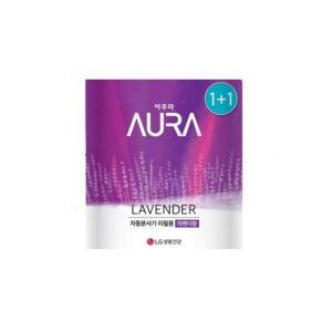 엘지생활건강 AURA 자동분사 라벤더 리필 280mlX2개 방향제