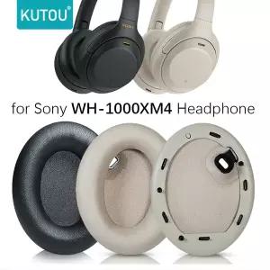 KUTOU 교체용 이어 패드 쿠션 Sony WH-1000XM4 헤드폰 소프트 메모리 폼 패드 1000 XM4 1000XM4 이어